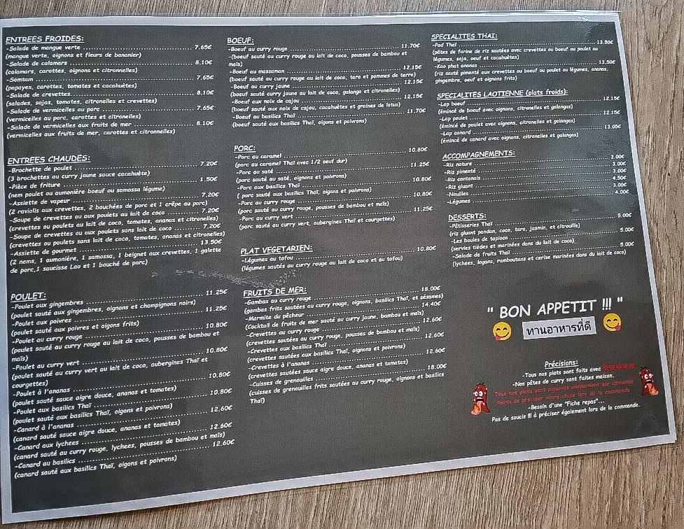 Le Marché Flottant - Menu Image 1